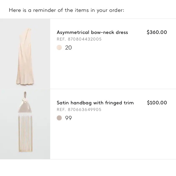 Mango Asymmetrical bow-neck Dress in Ivory - Picture 3 of 8